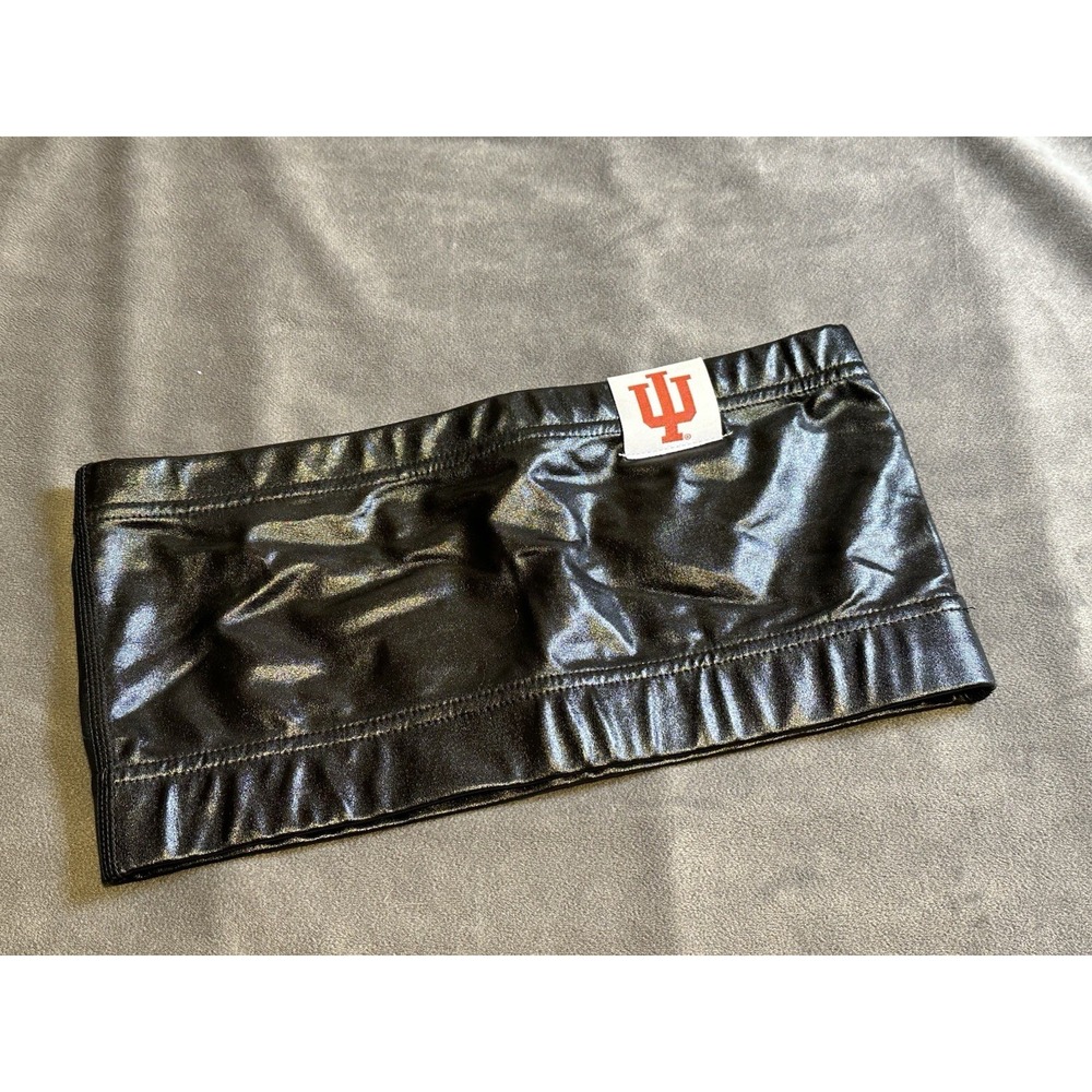 Zoozatz Indiana University Black Shiny Bandeau  Tube Top NWOT Size XS